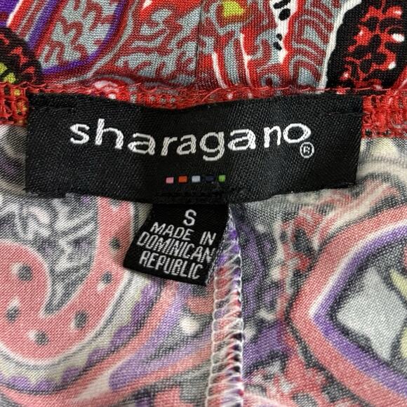 Sharagano Skirt Women's S Multicolor Boho Paisley Floral Ruffle Hem Festival Y2K - Picture 5 of 8